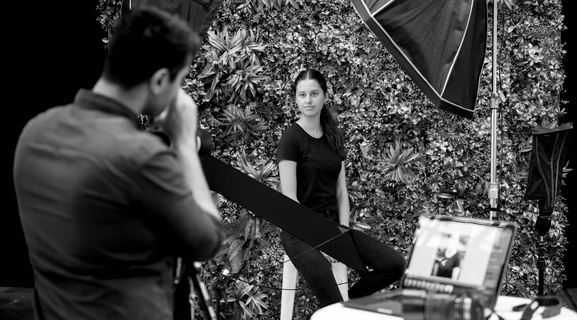 taking headshots by Linger Photography
